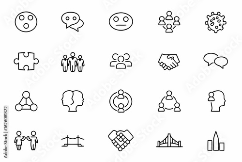 An abstract and expressive bundle representing conflict and division — useful for community programs, social justice campaigns, and documentaries.