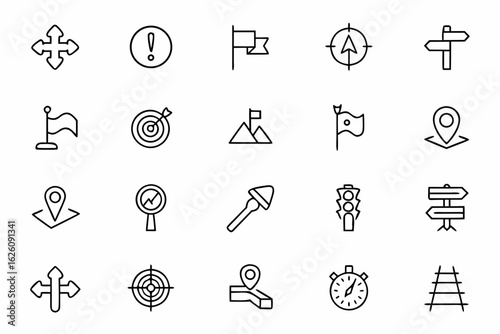 A modern vector pack showing navigation and decision-making concepts — perfect for business presentations and self-improvement content.