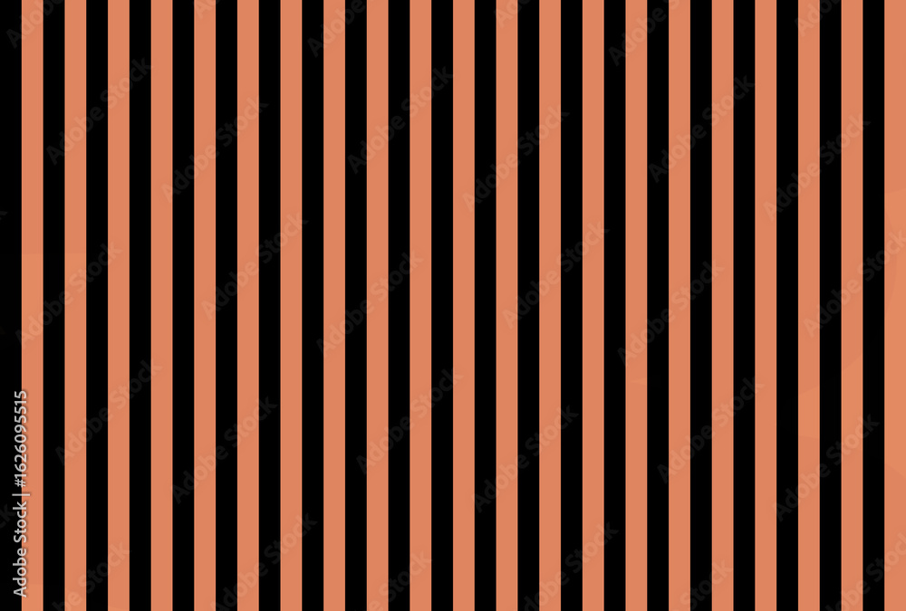 Obraz premium Shocking Light Salmon Rose color and black color background with lines. traditional vertical striped background texture.