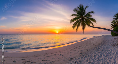sunset on the beach