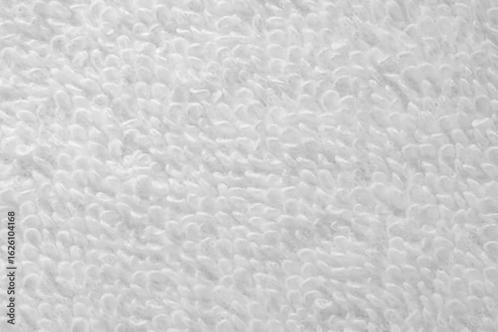 Fototapeta premium white Terry cotton bath towels, isolate on a white background