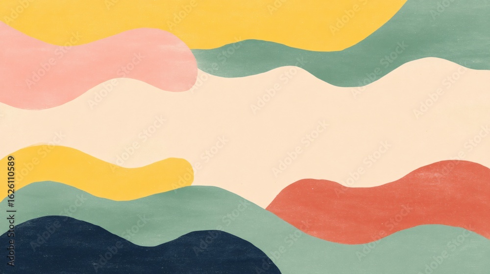 Dynamic abstract waves in vibrant colors digital art modern aesthetic creative environment top-down view Dynamic abstract waves in vibrant colors digital art modern aesthetic creative environment top-down view