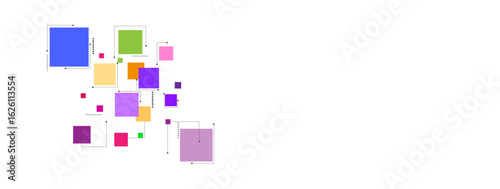 Beautiful vector design square different topical colors  background with square pattern