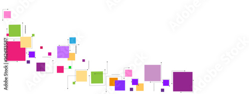 Beautiful vector design square different topical colors  background with square pattern