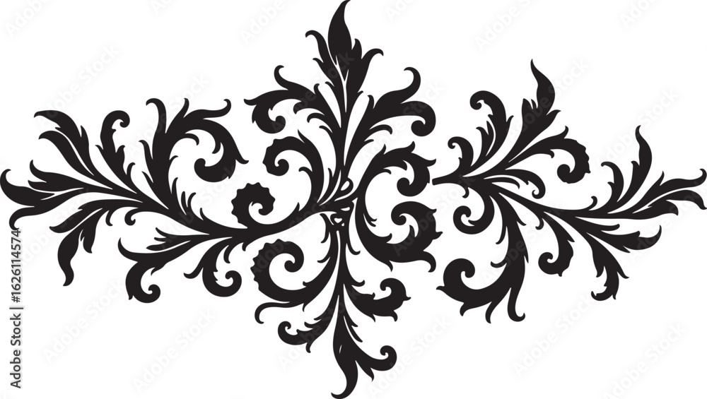 Obraz premium Victorian Scrollwork Ornament with Ornate Patterns