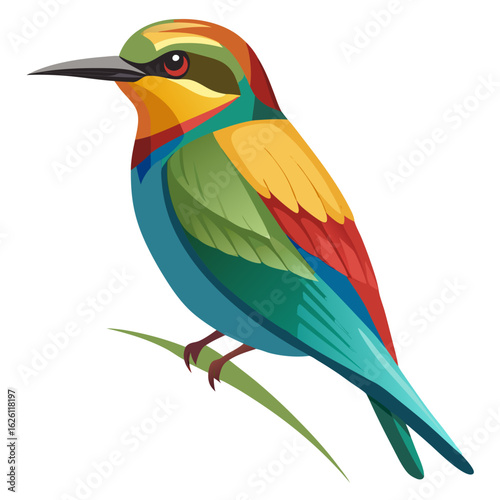 rainbow lorikeet isolated on white background