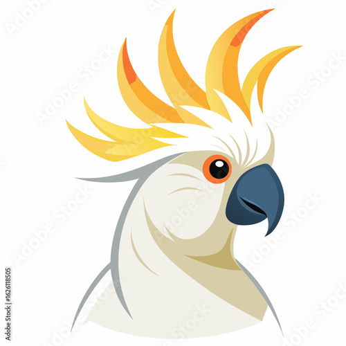 vector illustration of a parrot