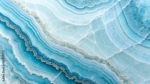 Polished Agate Surface with a Delicate, Swirling Pattern. blue fabric texture