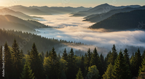 Background misty mountain landscape scenic views morning fog nature photography travel destinations outdoor adventure