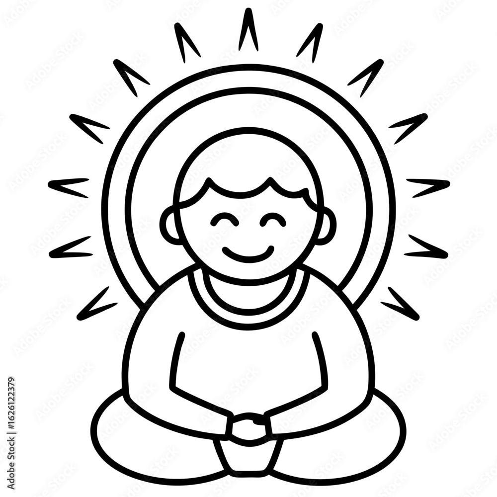 Positive Thinking Icon – Minimalist Line Art Vector Design, Clean and Modern Symbol Positive Thinking Icon – Minimalist Line Art Vector Design, Clean and Modern Symbol