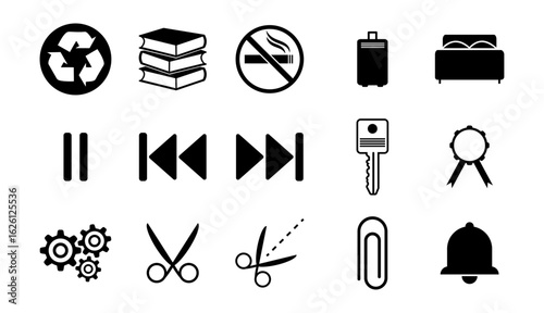 Black Icon collection most use on UI UX BW color