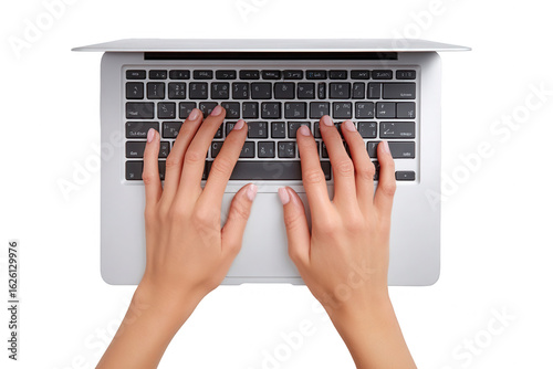 Hands typing on a laptop keyboard (3)