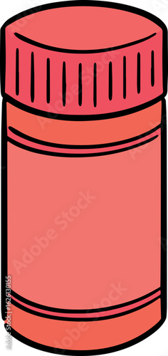 Illustration of condiment bottle
