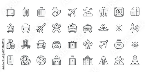 Elegant and cohesive graphic collection with diverse color options and classic typography