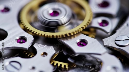 Wallpaper Mural Mesmerizing Macro View of Intricate Watch Mechanism in Motion, Gears Turning with Precision and Ruby Jewels Torontodigital.ca