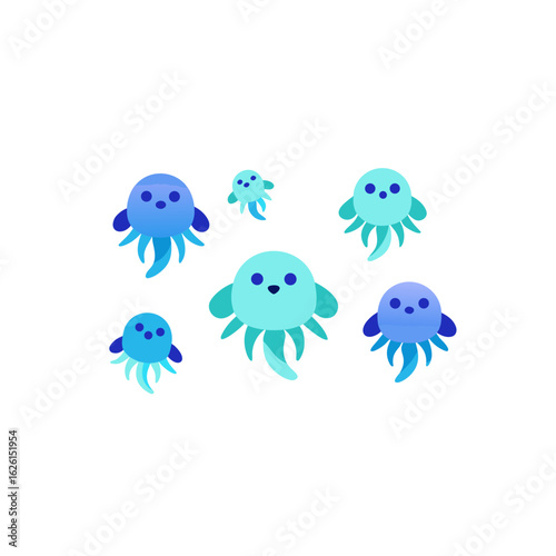  different jelly pup set 