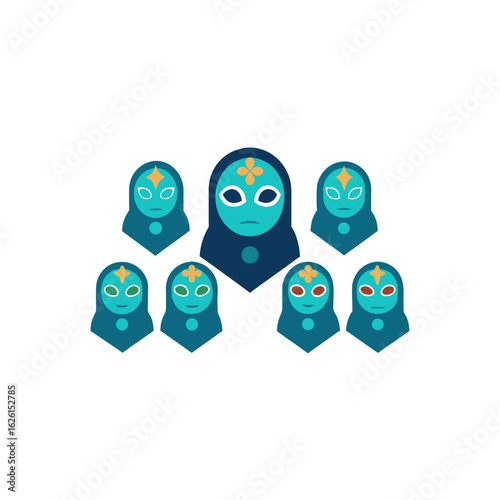  different tide priest mask set 