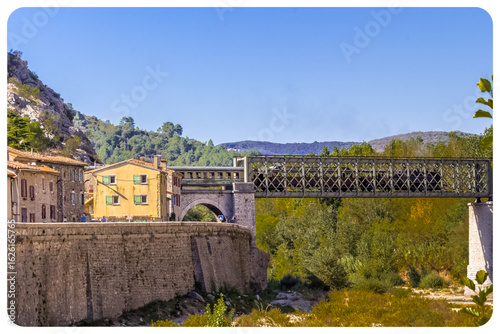 Train touristique des Cévennes à Anduze, Gard, France 