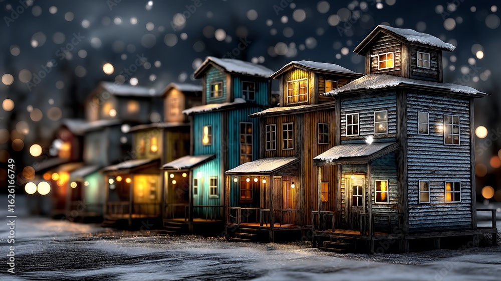 Fototapeta premium winter in the city