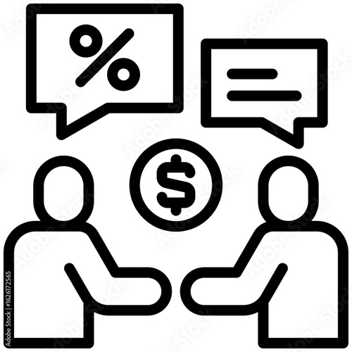 bargain icon for shopping store, business, website, application, printing, document, poster design, etc