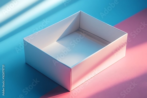 Open Box Mockup with Inner Branding Space