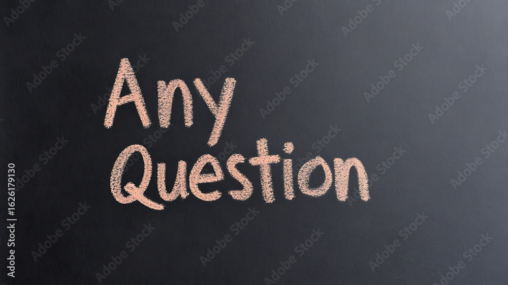 Obraz premium Text on a chalkboard says 