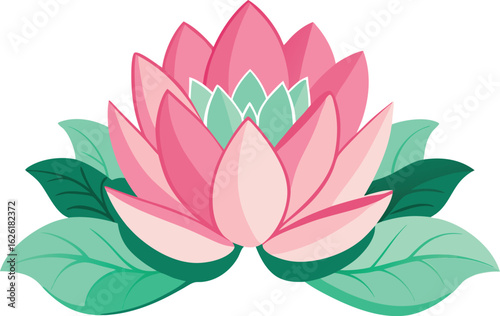 lotus flower vector illustration