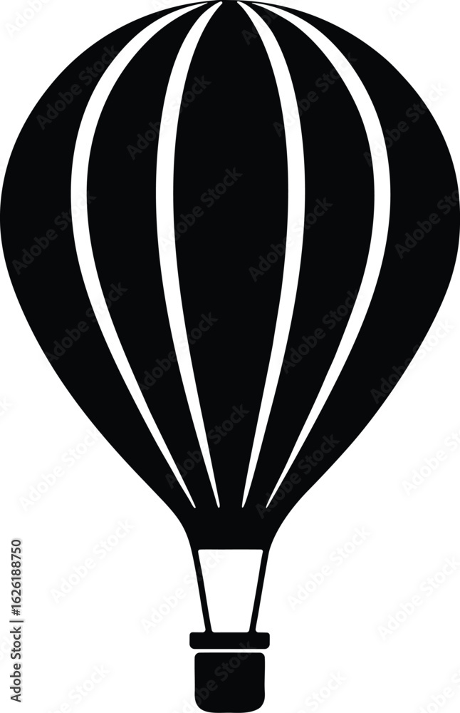 Naklejka premium parachute silhouette, skydiving icon, falling parachute, sky sport, canopy parachute, jump gear,