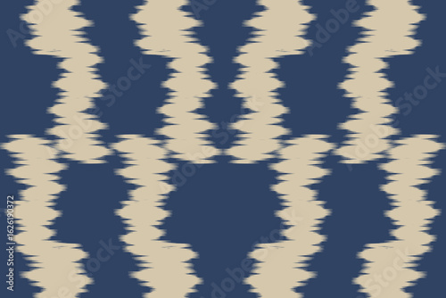 Ikat geometric folklore ornament.  Tribal ethnic texture.Seamless striped pattern in Aztec style. Motifs Ikat embroidery abstract  design for texture, fabric, clothing, wrapping, decoration