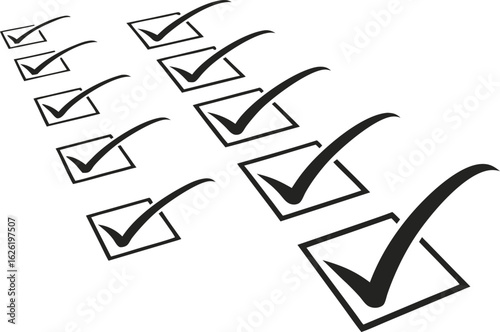 Multiple checkmarks on a checklist