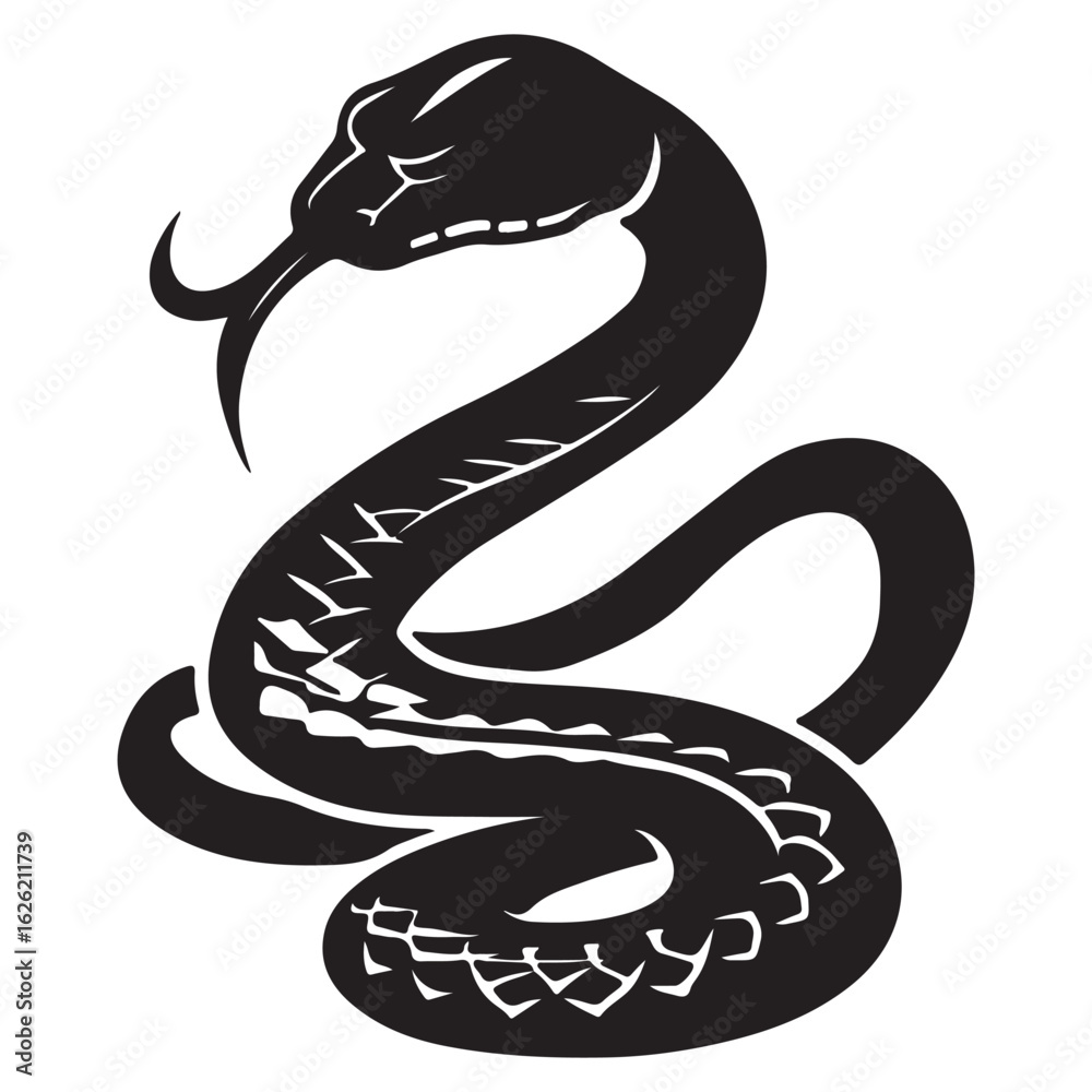 Fototapeta premium vector illustration of a snake