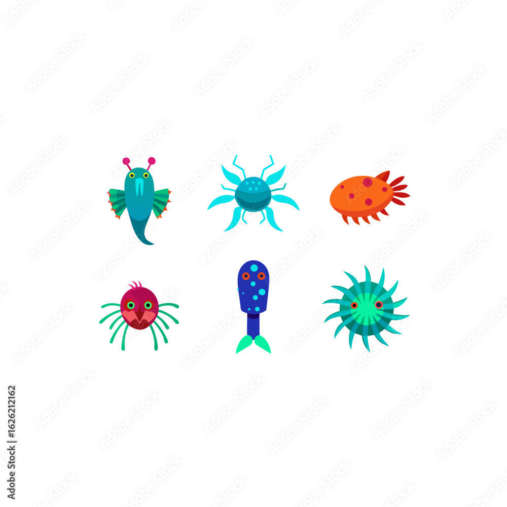 Obraz premium different reef tech parasite set 