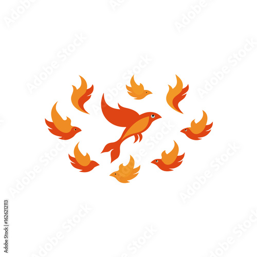 different phoenix fish set   