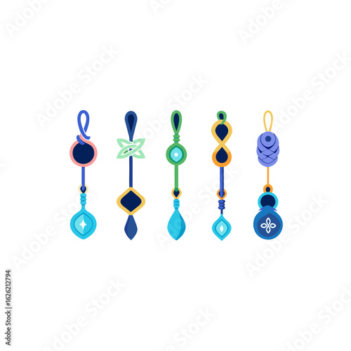  different tide knot amulet set