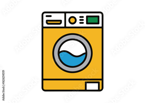 Washing machine Vector Illustration, washing machine Icon