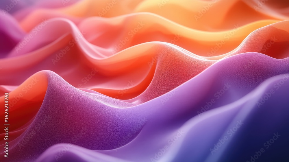 Obraz premium Abstract Wavy Fabric Texture Background in Pastel Colors