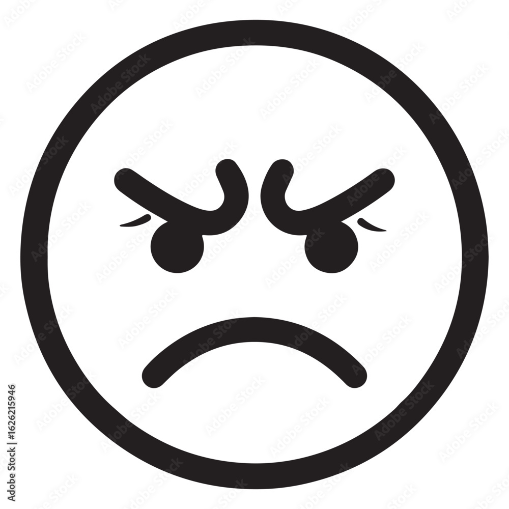 angry face icon angry face icon