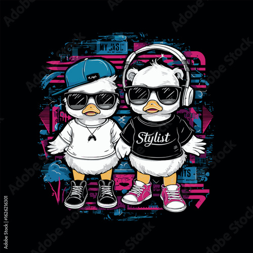 streetwear animal vector