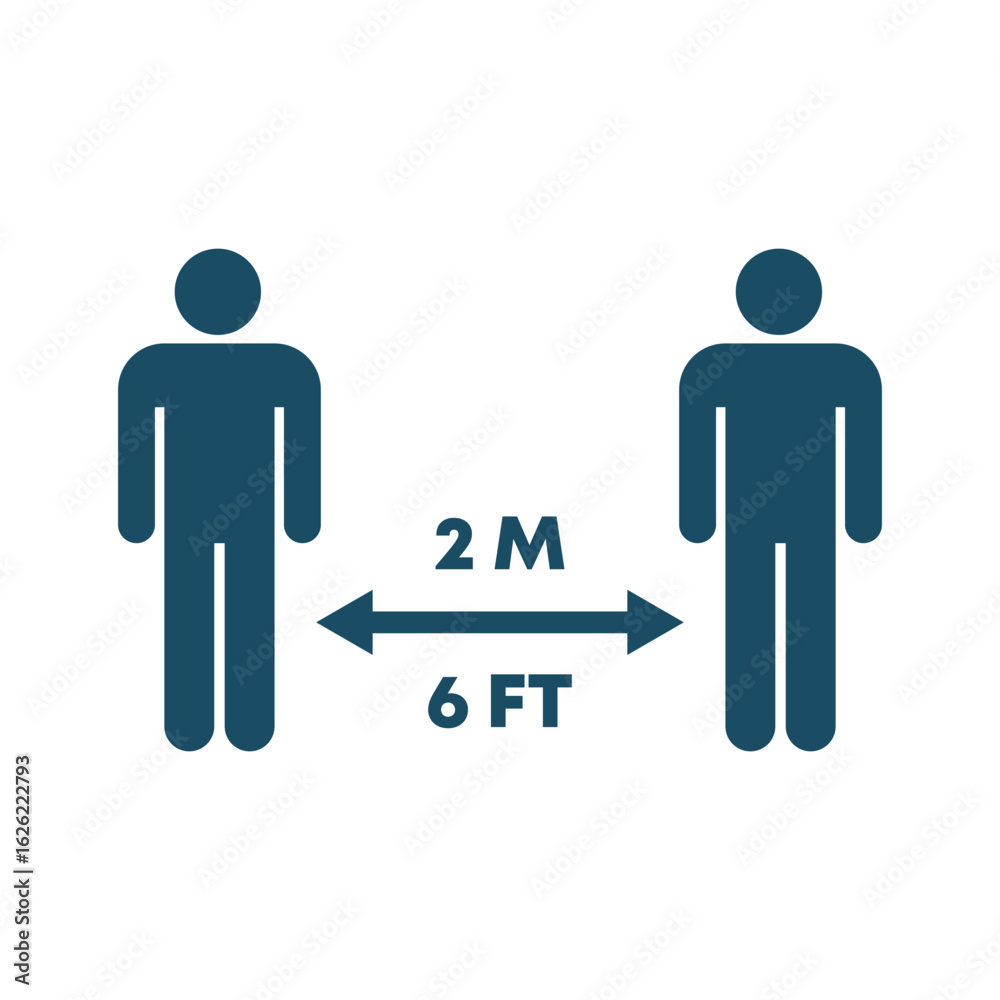 Social distance warning sign svg cut file. Isolated vector illustration. Social distance warning sign svg cut file. Isolated vector illustration.