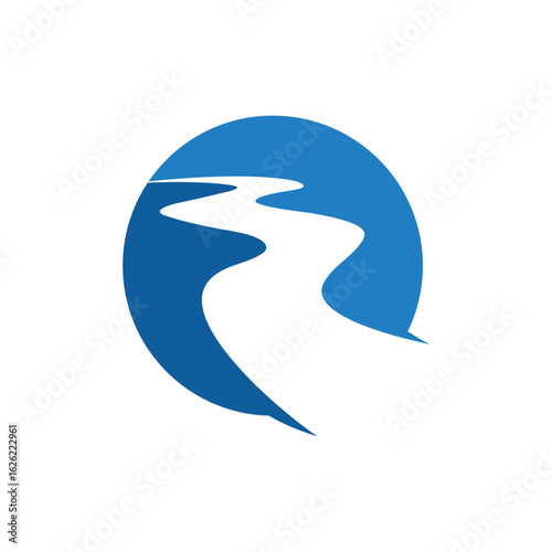 river and road logo design inspiration