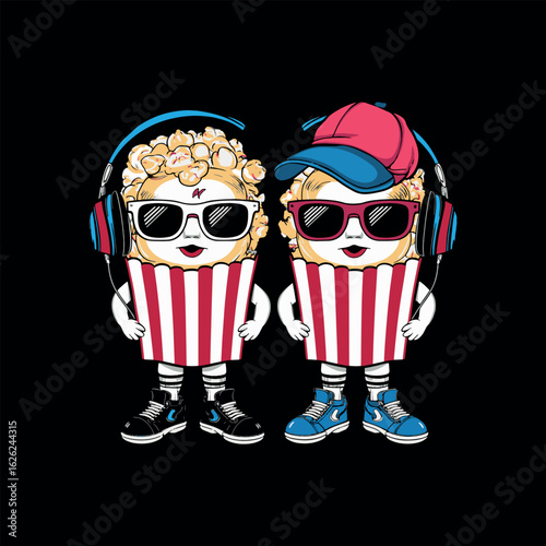 Popcorn Streetwear Vector