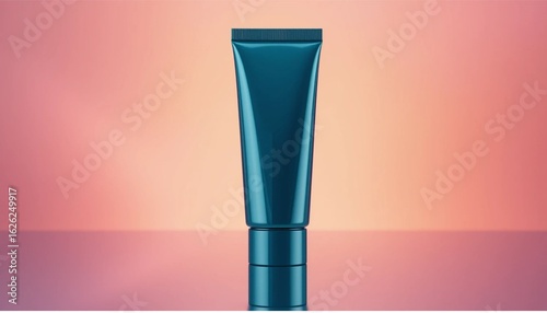 blue glass vase