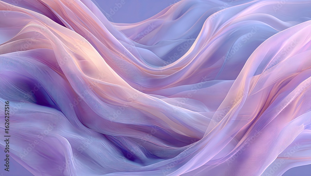 Obraz premium Flowing pastel fabric, soft, abstract