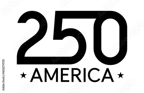 America 250. Image for layouts and printing on clothes, mugs, etc.