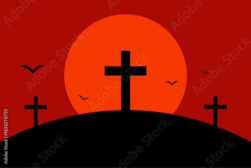 cross in the night
