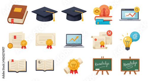 education icons set
