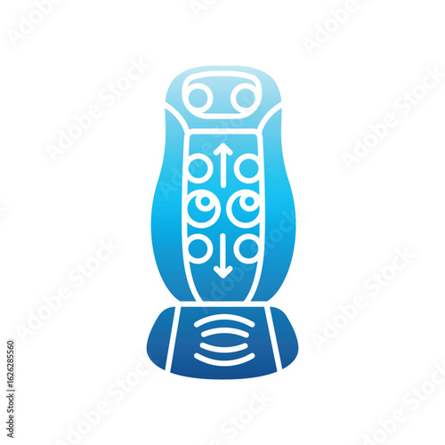 smart back massager color flat icon for digital and print projects.