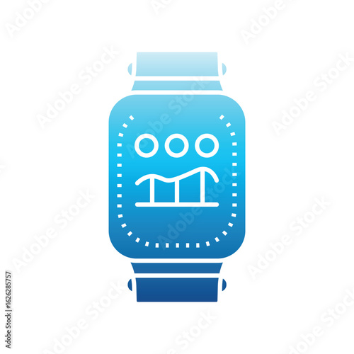 smart watches color flat icon for digital and print projects.