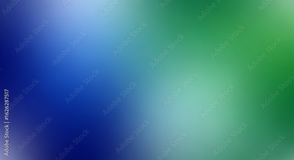 Fototapeta premium Cool-toned blurred background with gradient shades of blue and green, calm and refreshing abstract texture