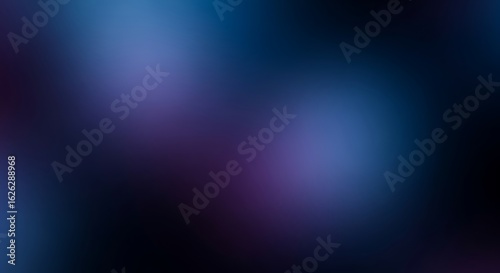 Deep gradient blur background, moody blend of dark blue and black with hints of violet, atmospheric and abstract